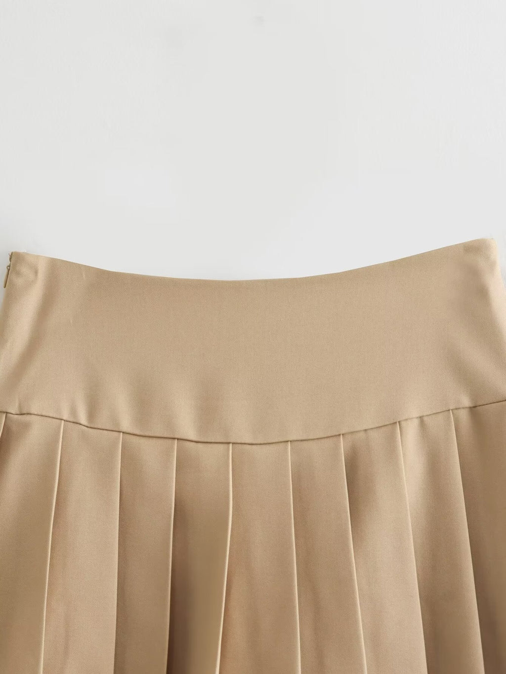 Summer Women Clothing Solid Color College Sweet Pleated Skirt