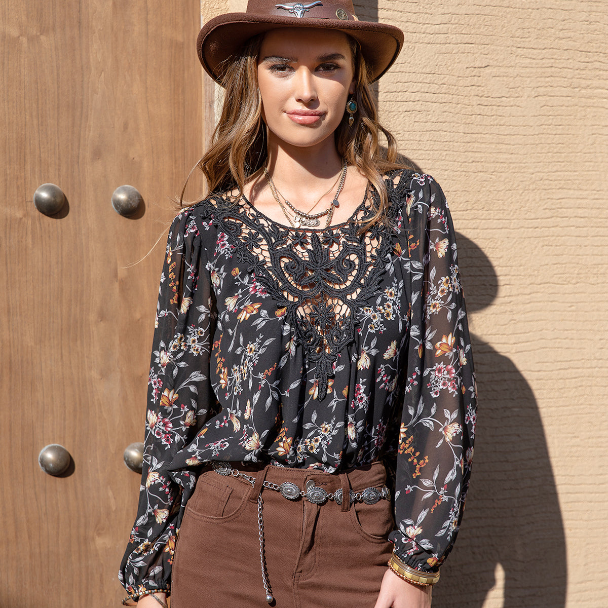 Comfortable Celebrity Pattern Women Shirt