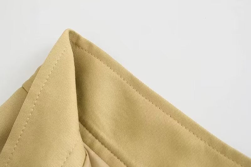 Falda paraguas de bolsillo informal de tres colores para mujer de otoño