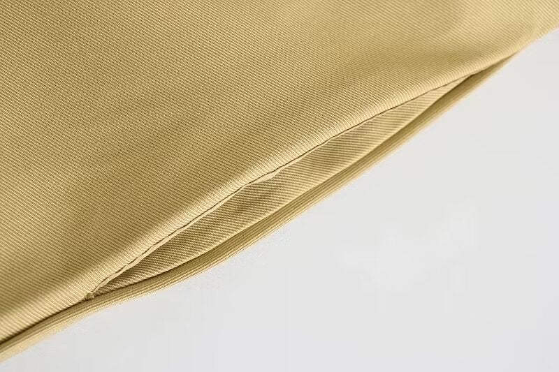 Falda paraguas de bolsillo informal de tres colores para mujer de otoño