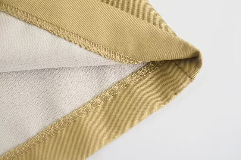 Falda paraguas de bolsillo informal de tres colores para mujer de otoño