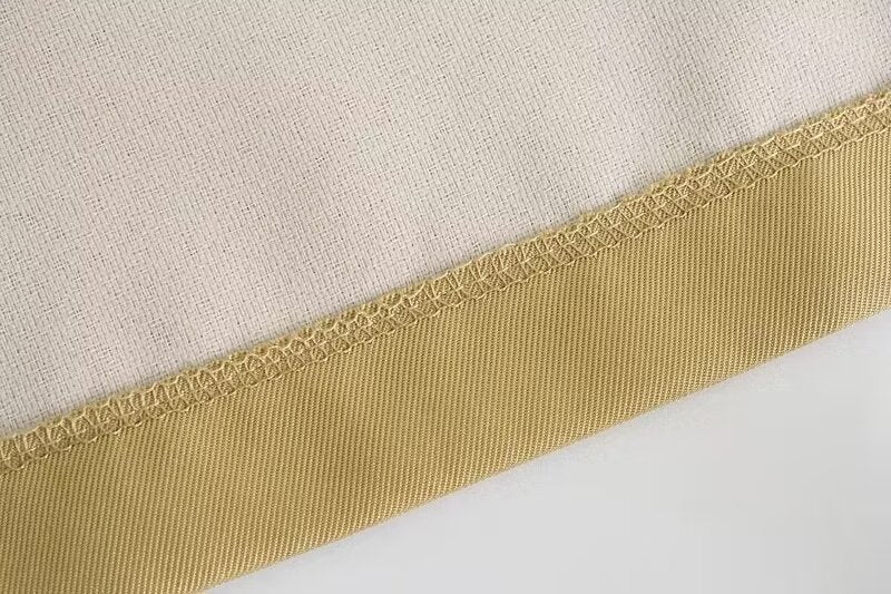 Falda paraguas de bolsillo informal de tres colores para mujer de otoño