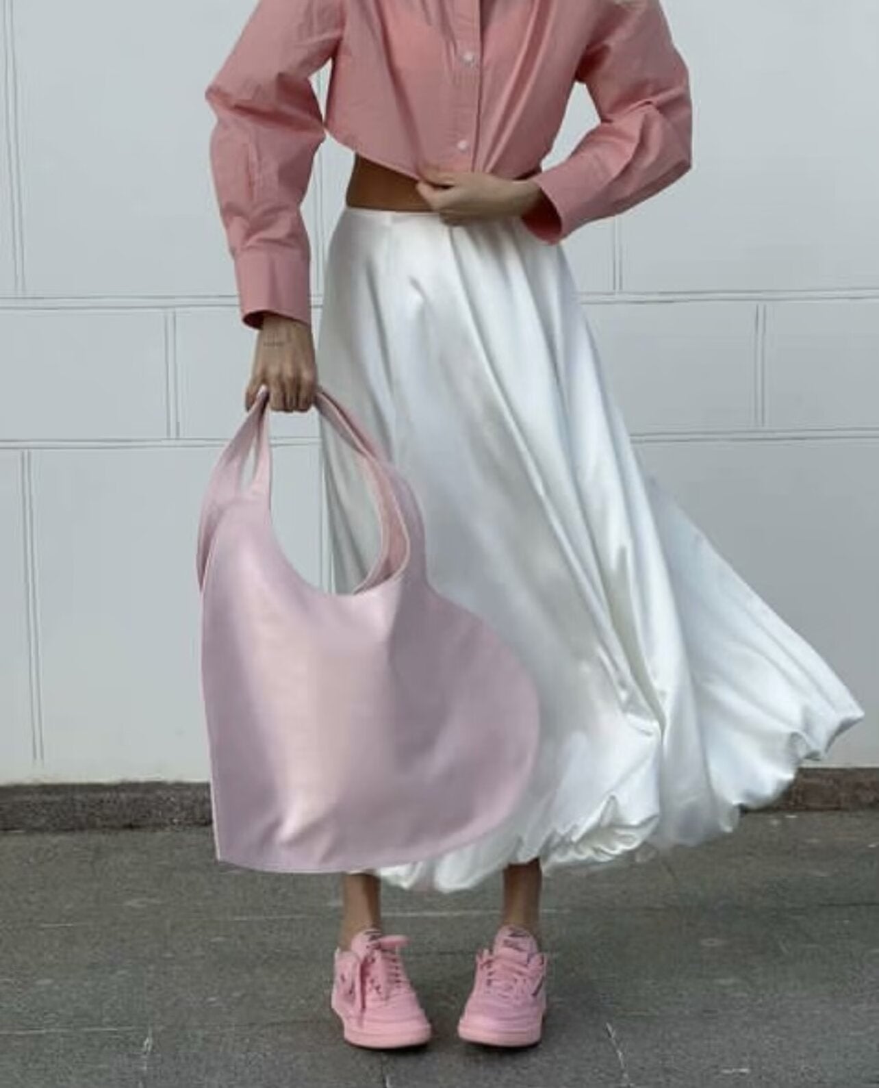 Spring Classic High Waist Solid Color Bud Skirt Women Draping Oversized Skirt Long Skirt