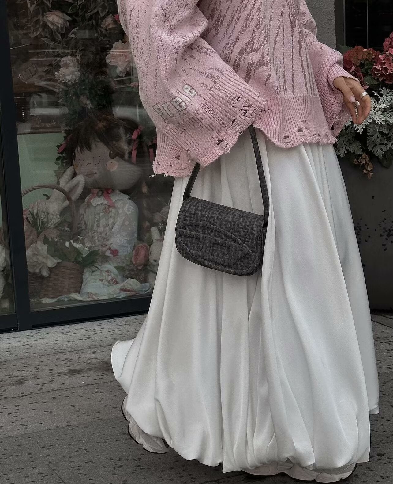 Spring Classic High Waist Solid Color Bud Skirt Women Draping Oversized Skirt Long Skirt