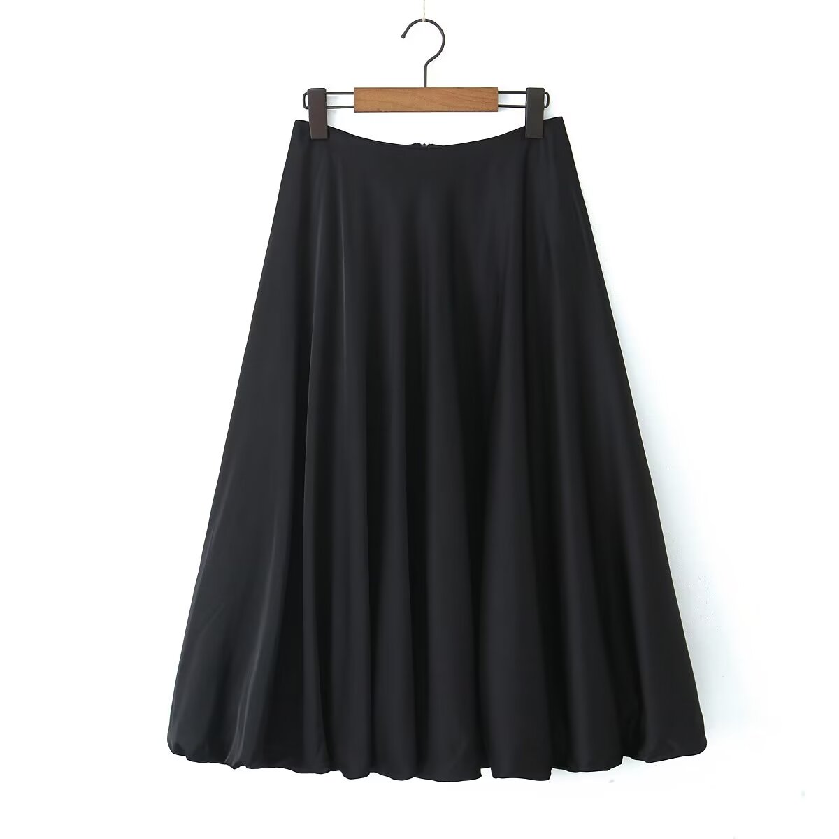 Spring Classic High Waist Solid Color Bud Skirt Women Draping Oversized Skirt Long Skirt