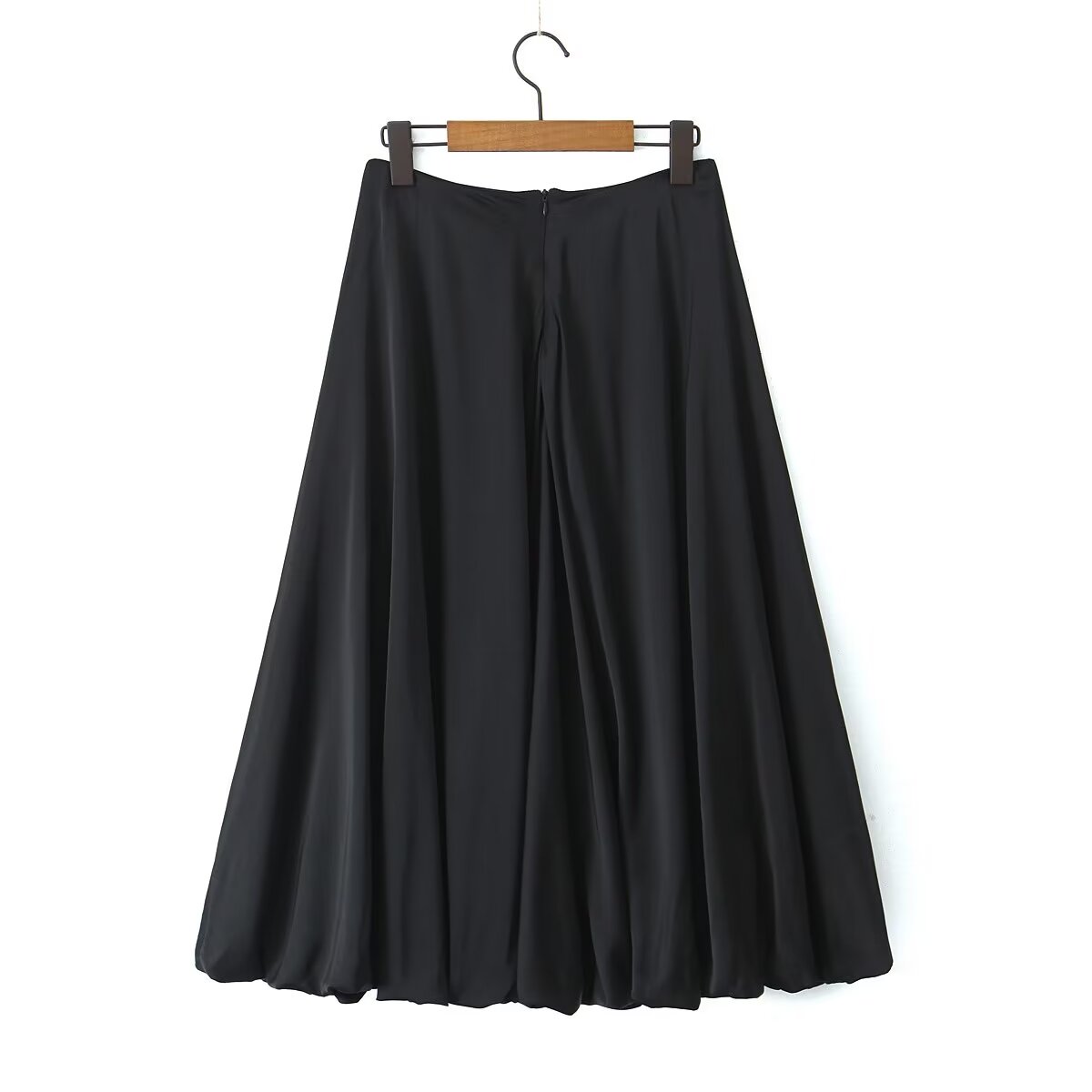Spring Classic High Waist Solid Color Bud Skirt Women Draping Oversized Skirt Long Skirt