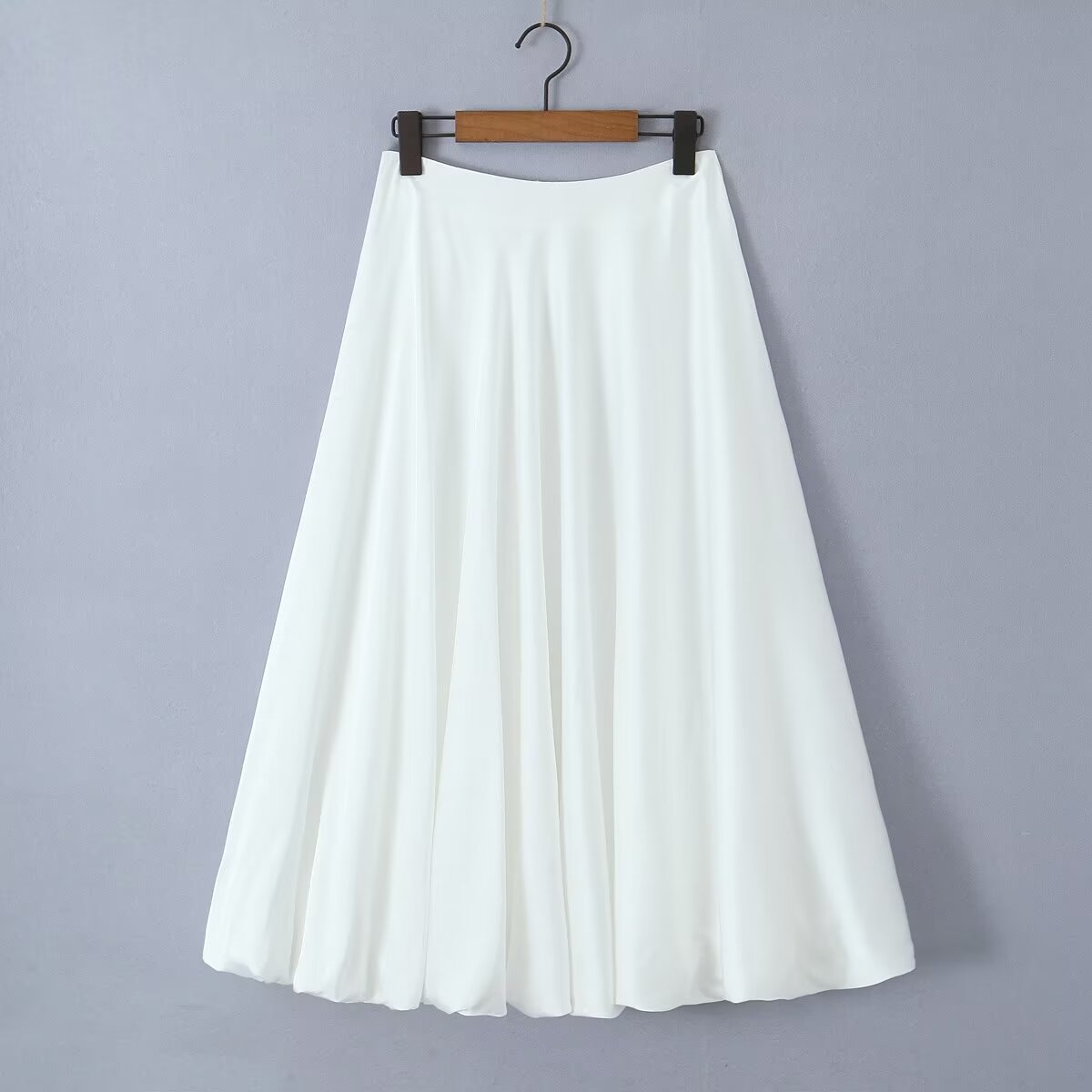 Spring Classic High Waist Solid Color Bud Skirt Women Draping Oversized Skirt Long Skirt