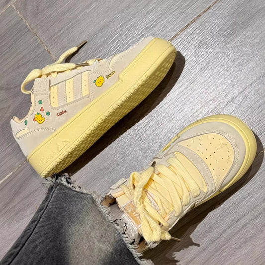 Custard Bun Graffiti Board Shoes Is Quite Cute