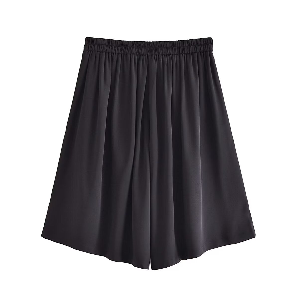 Spring Women Street Pleated Loose Long Culottes
