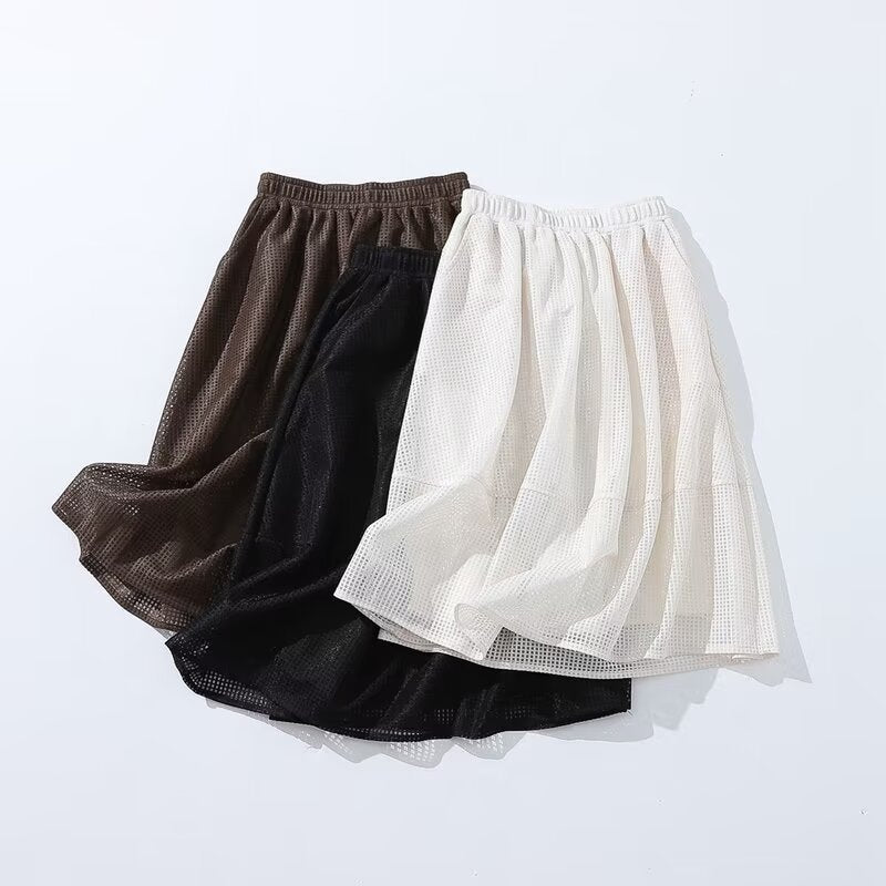 Young Casual French Skirt Autumn High Waist Slimming A line Skirt Wild Mid Skirt Women