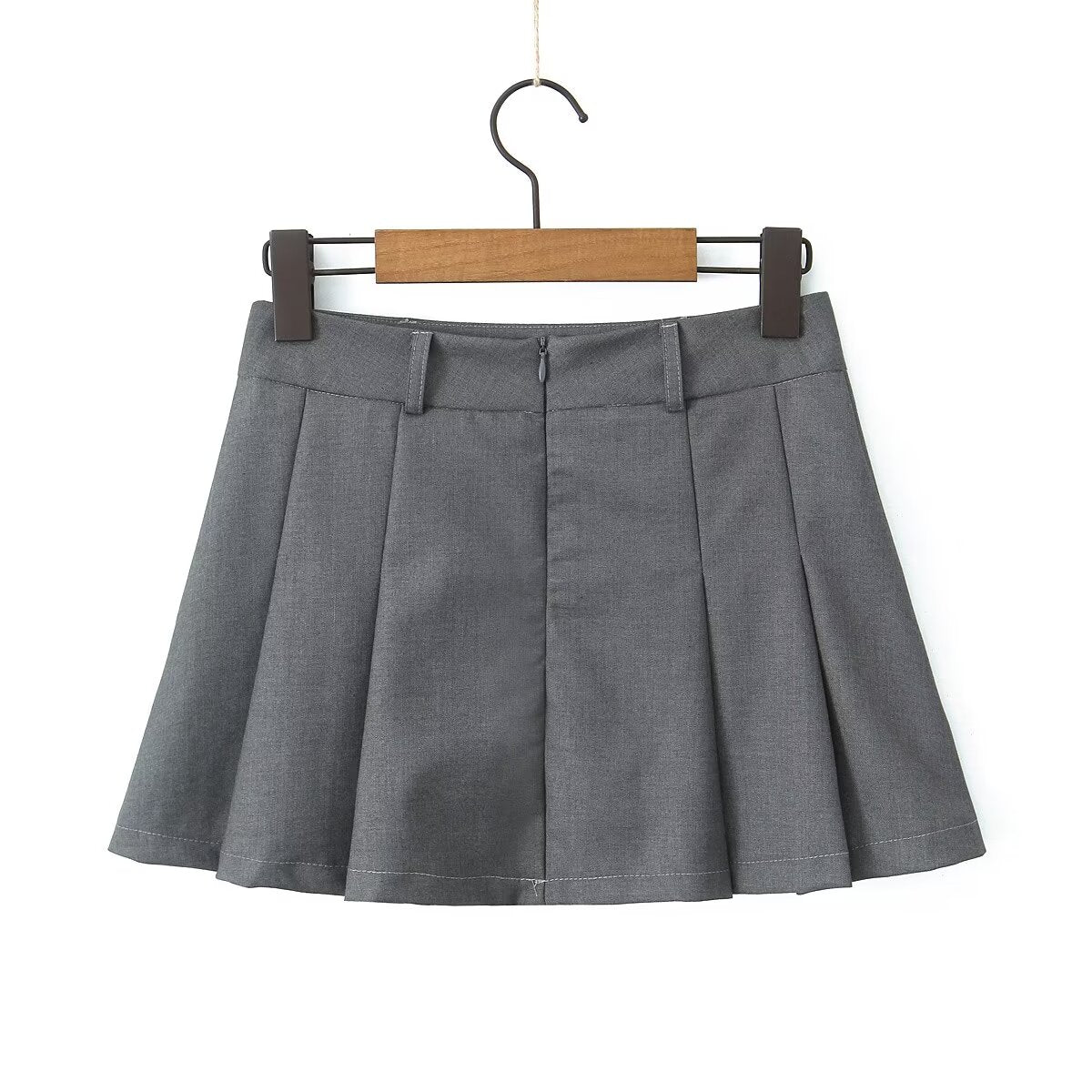 Spring Black High Waist Slimming Skirt Pleated Skirt Skirt Women