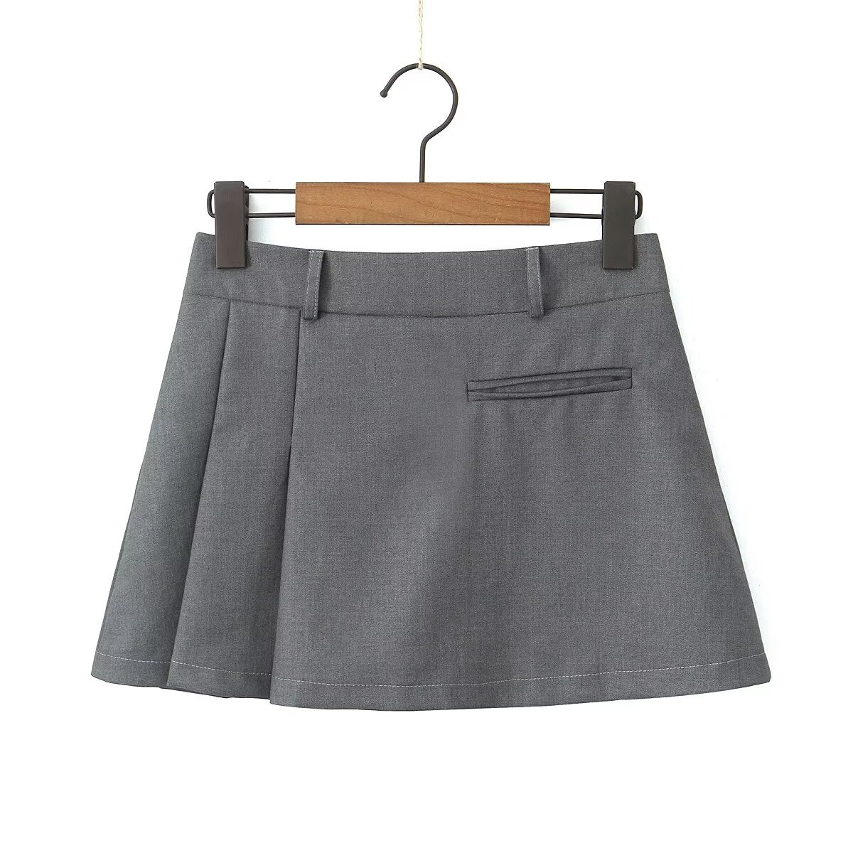 Spring Black High Waist Slimming Skirt Pleated Skirt Skirt Women