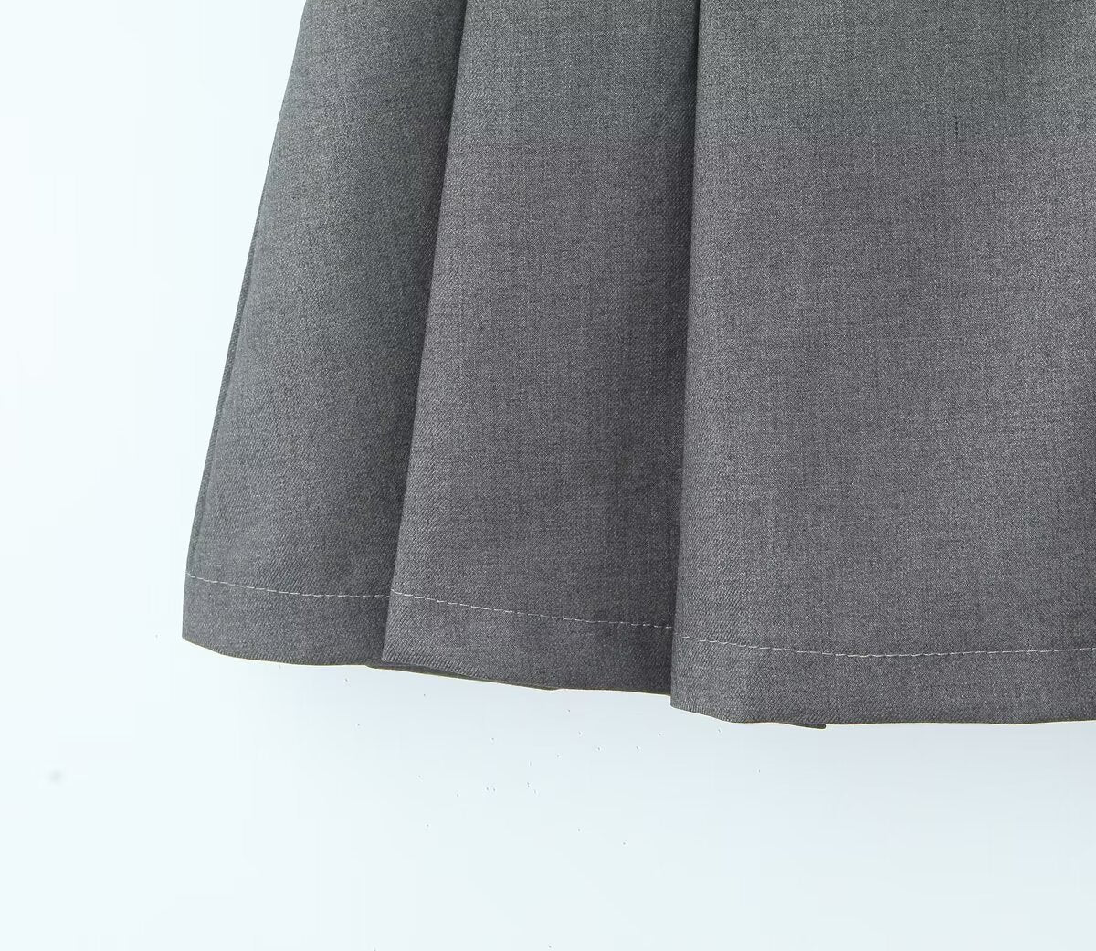 Spring Black High Waist Slimming Skirt Pleated Skirt Skirt Women