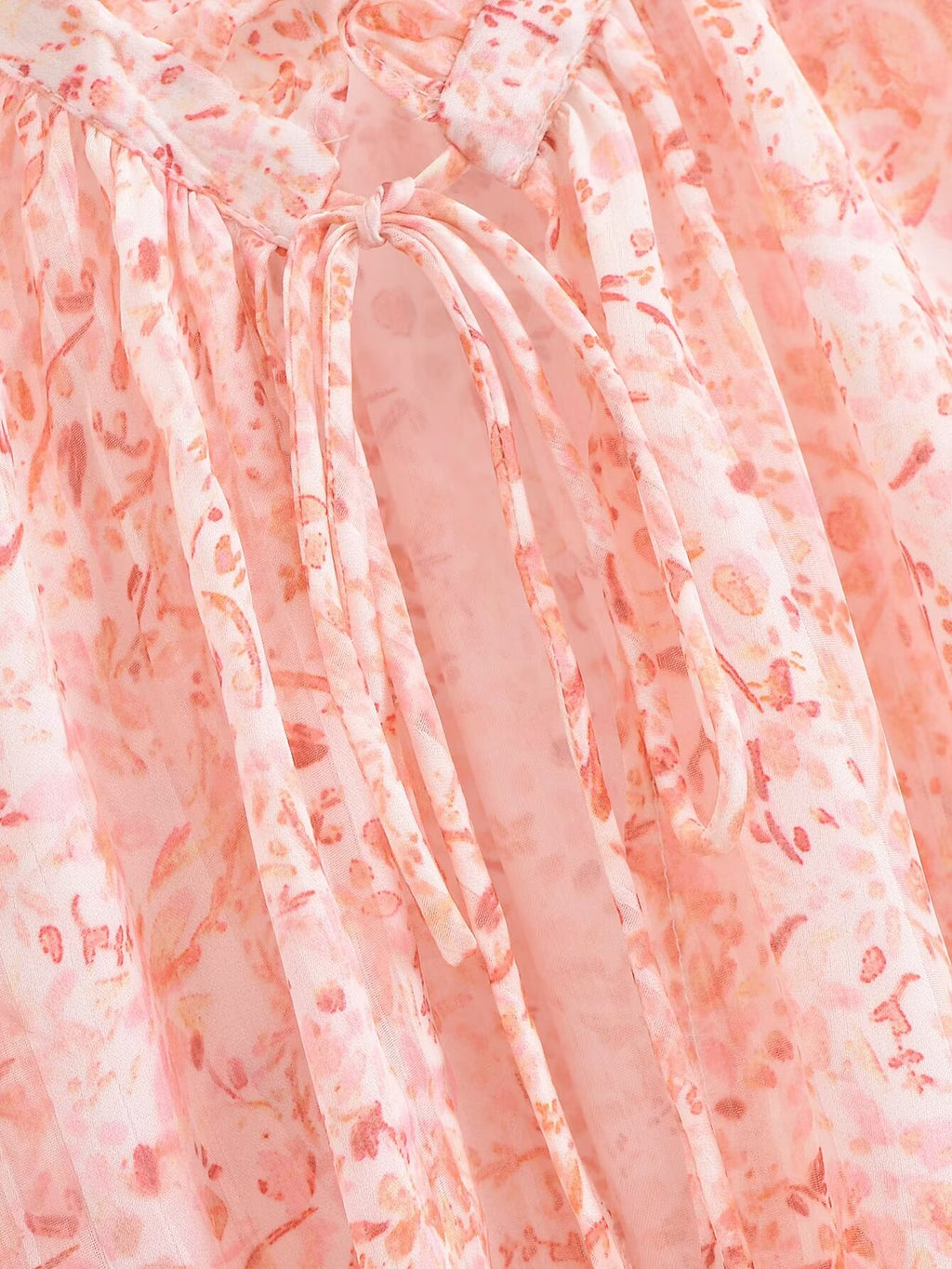 Spring Lace V Neck Stand Collar Long Sleeve Shirt