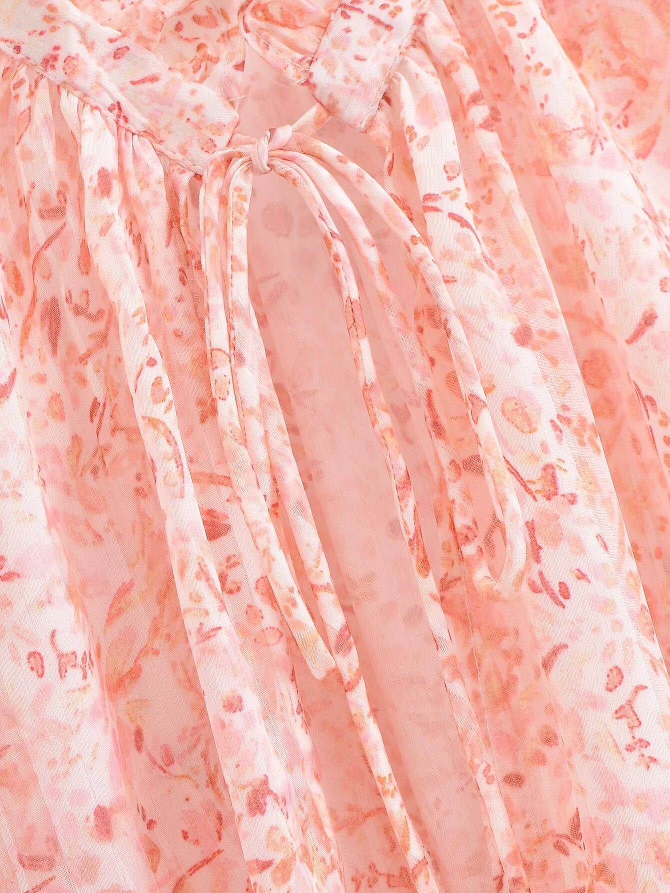 Spring Lace V Neck Stand Collar Long Sleeve Shirt