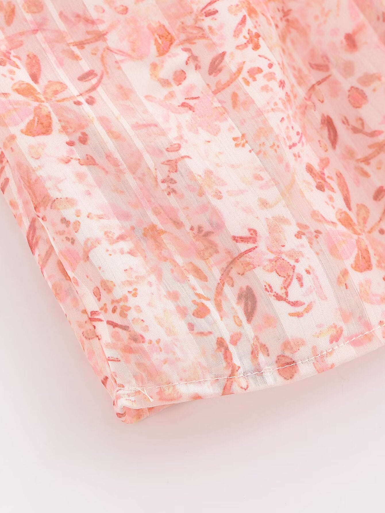 Spring Lace V Neck Stand Collar Long Sleeve Shirt