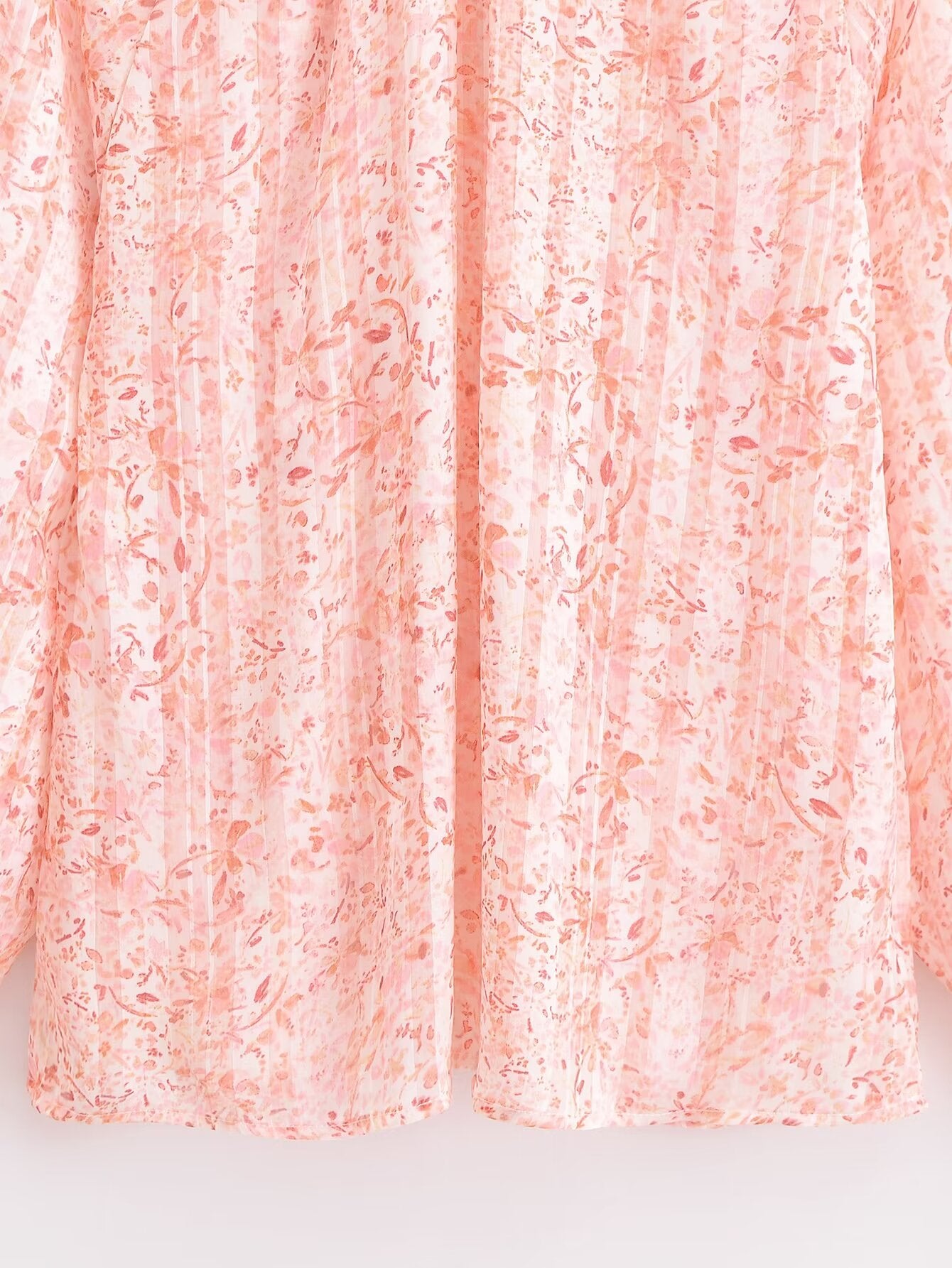 Spring Lace V Neck Stand Collar Long Sleeve Shirt