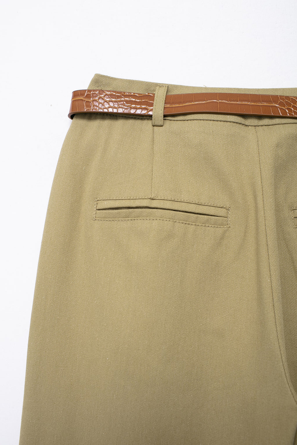 Street With Belt Casual Wide Leg Pants