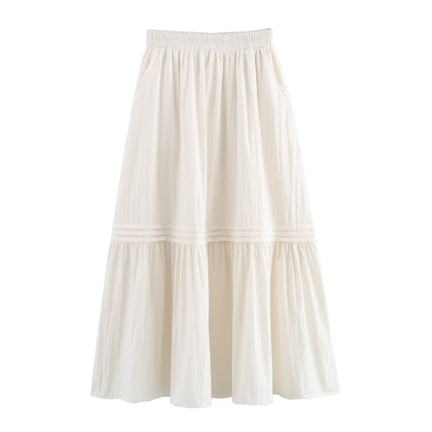 Summer Women Clothing French Gentle Summer Loose Strip Skirt