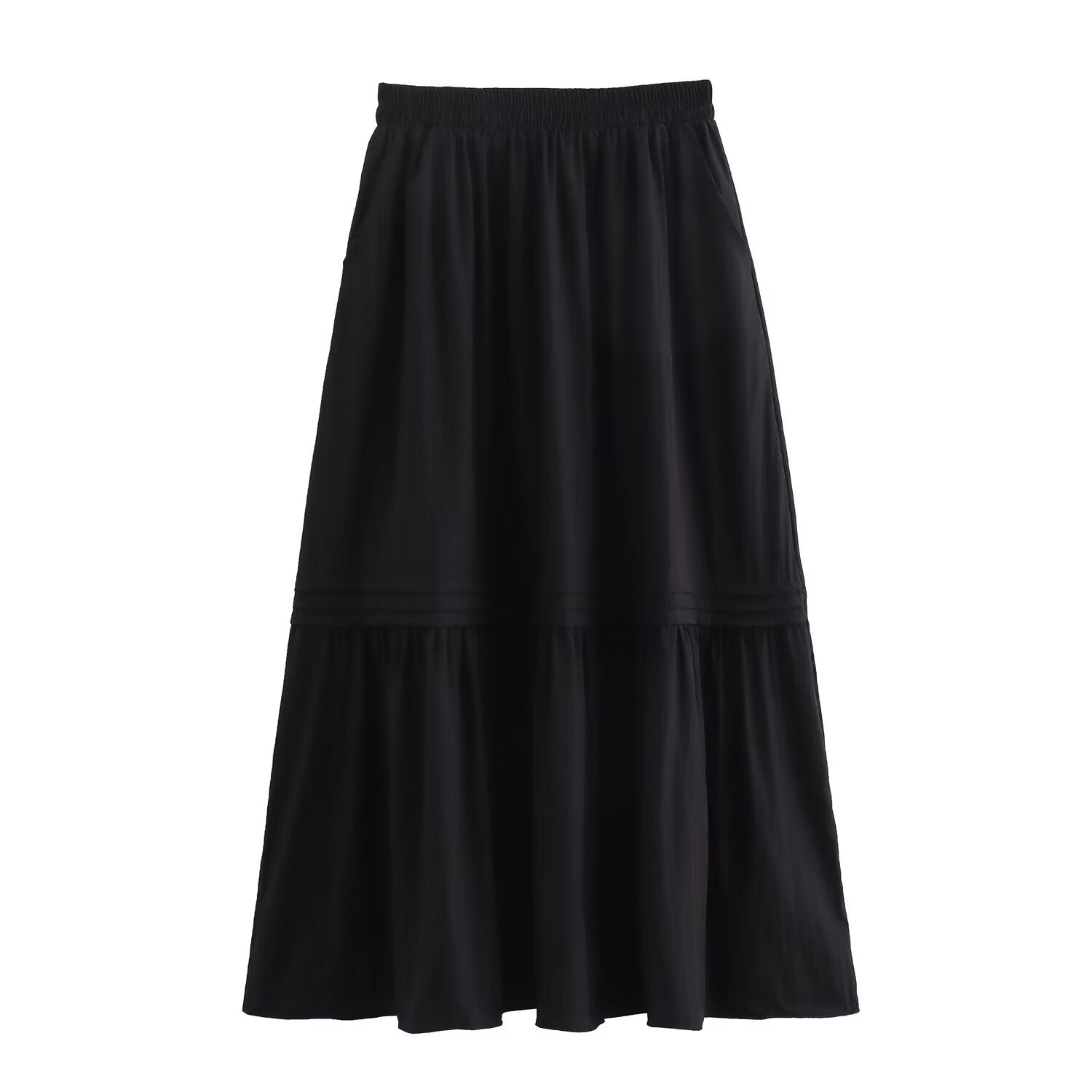 Summer Women Clothing French Gentle Summer Loose Strip Skirt