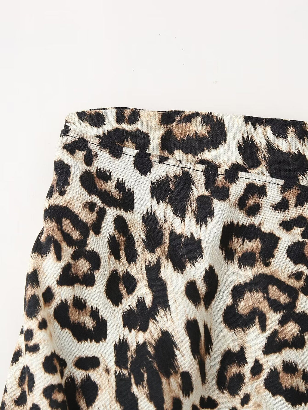 Women Summer Animal Print Midi Skirt