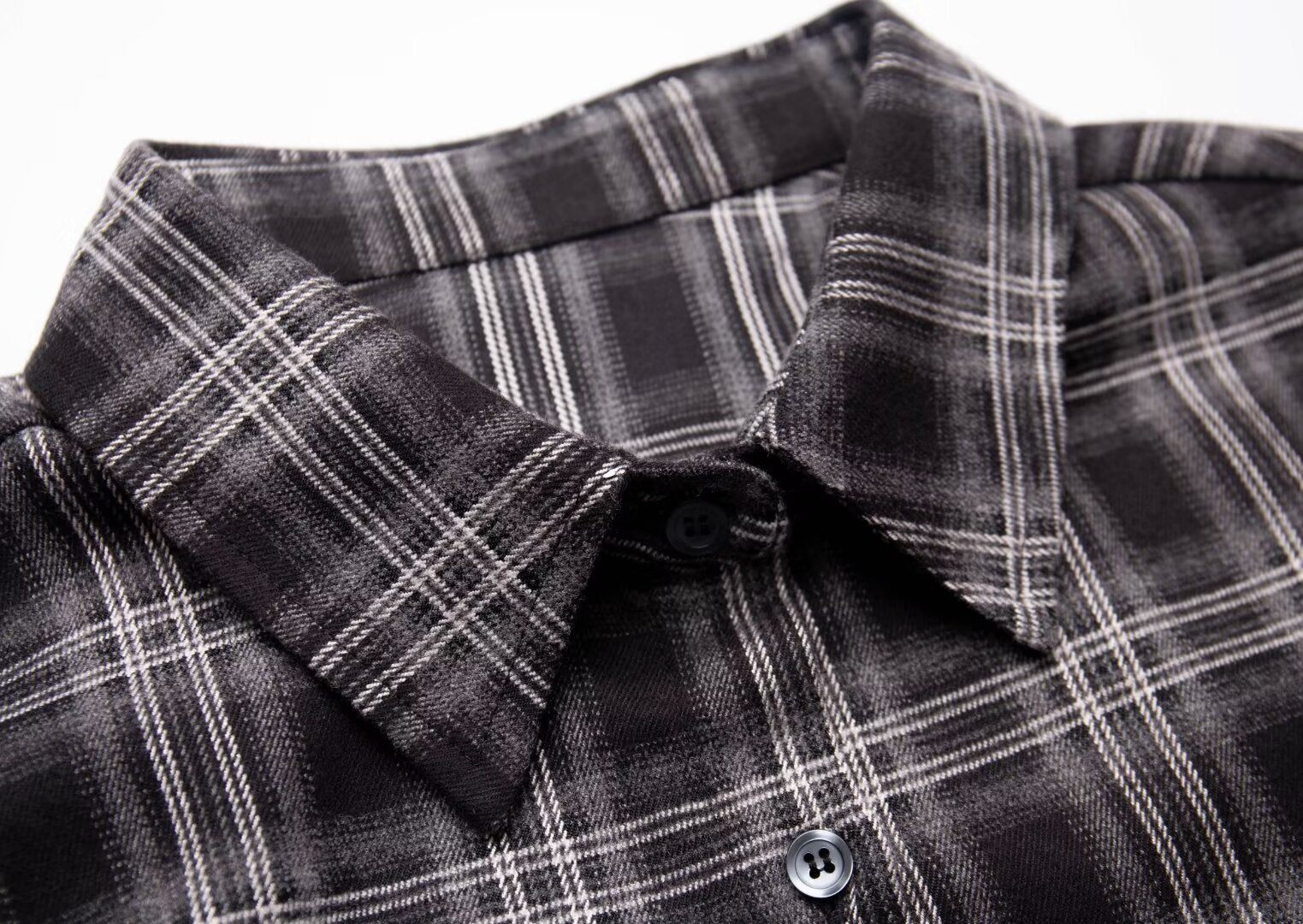 Women Plaid Shirt Long Sleeve Loose Polo Collar Coat Top