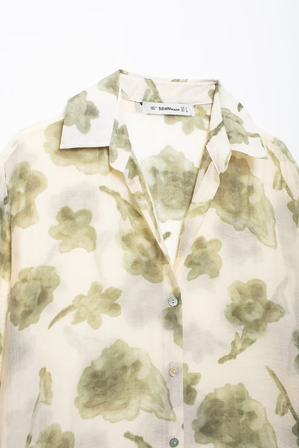 Autumn Women Shirt Floral Print Shirt