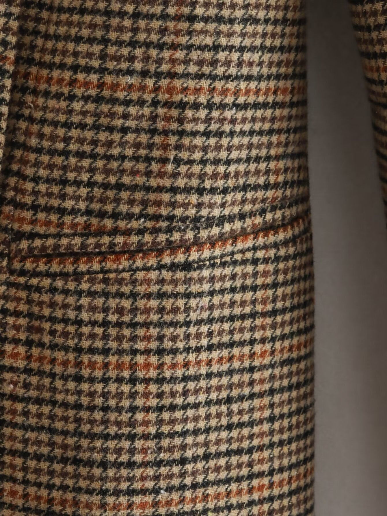 Ropa de otoño para mujer, blazer cruzado de manga larga con cuello entallado y pata de gallo cepillada