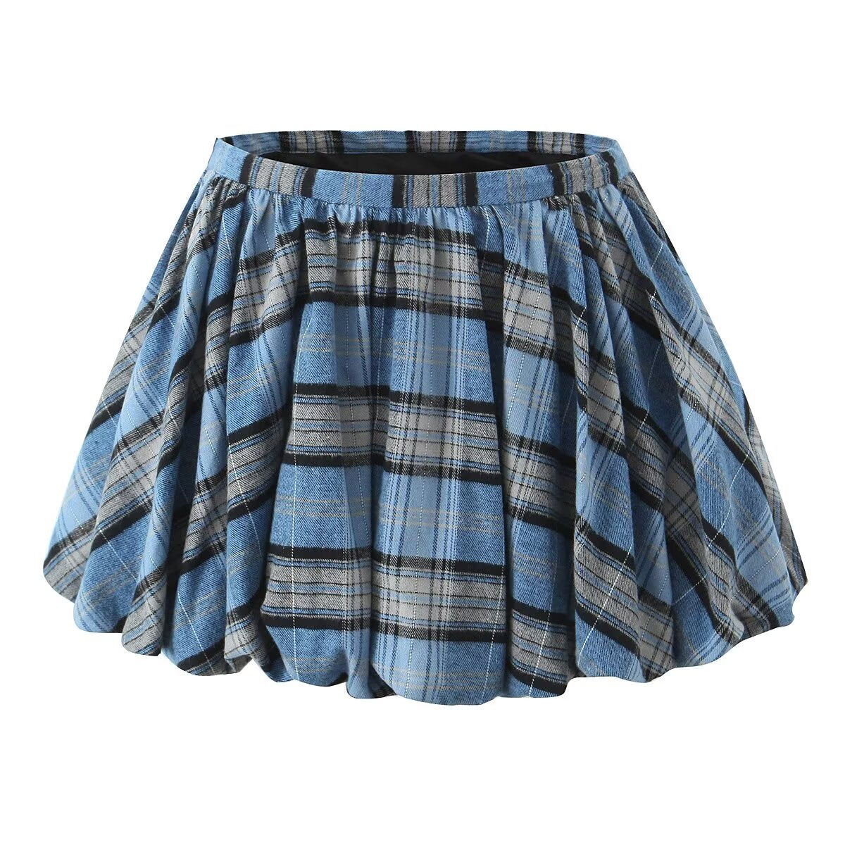 Preppy Plaid Pettiskirt for Women Early Autumn All Matching Slim Fit Short Skirt