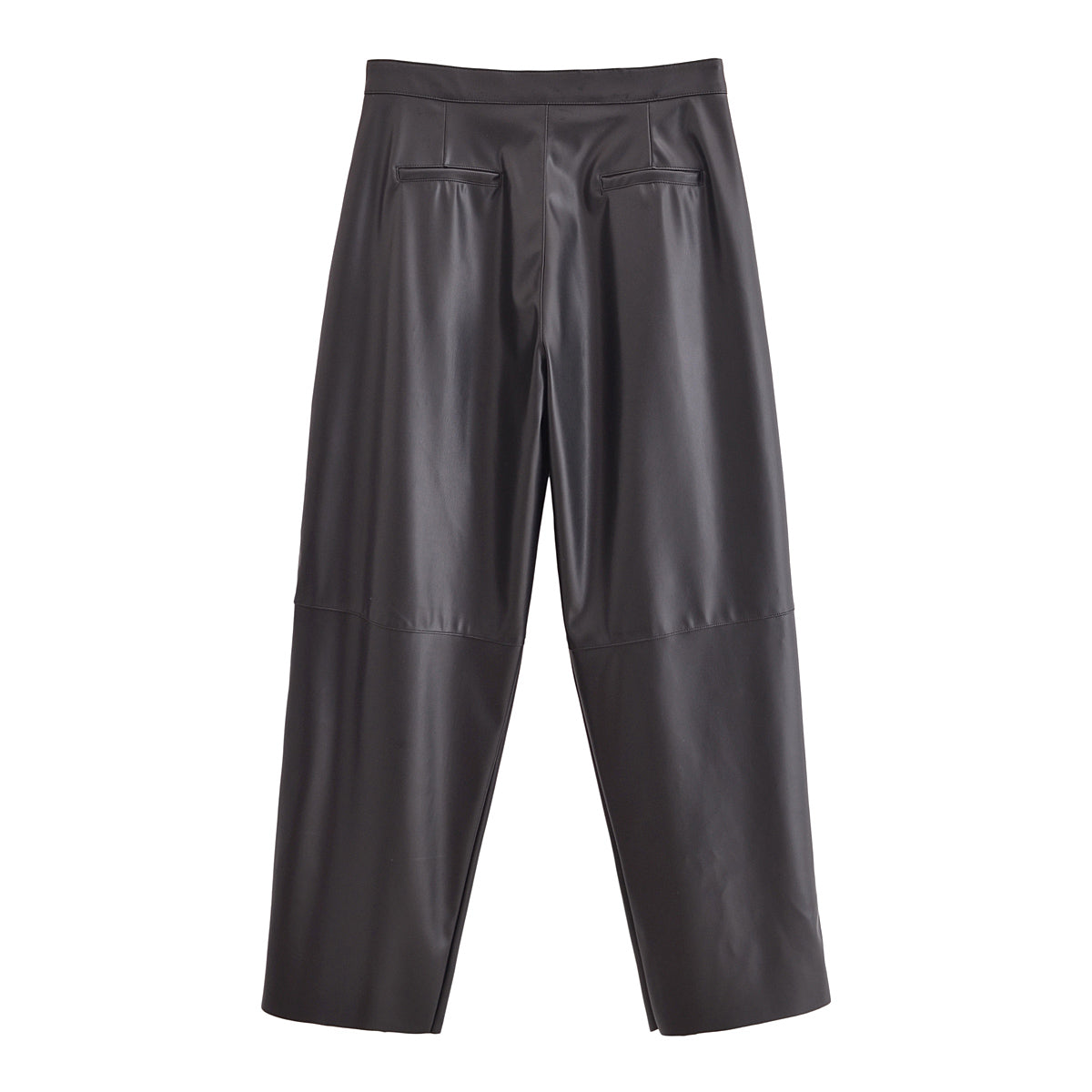 Women All Match Leather Balloon Trousers