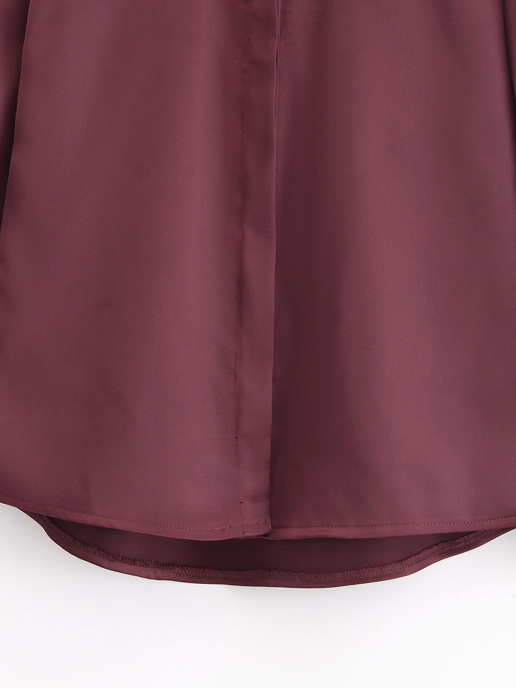 Women Clothing Spring Street Casual Pocket Satin Shirt