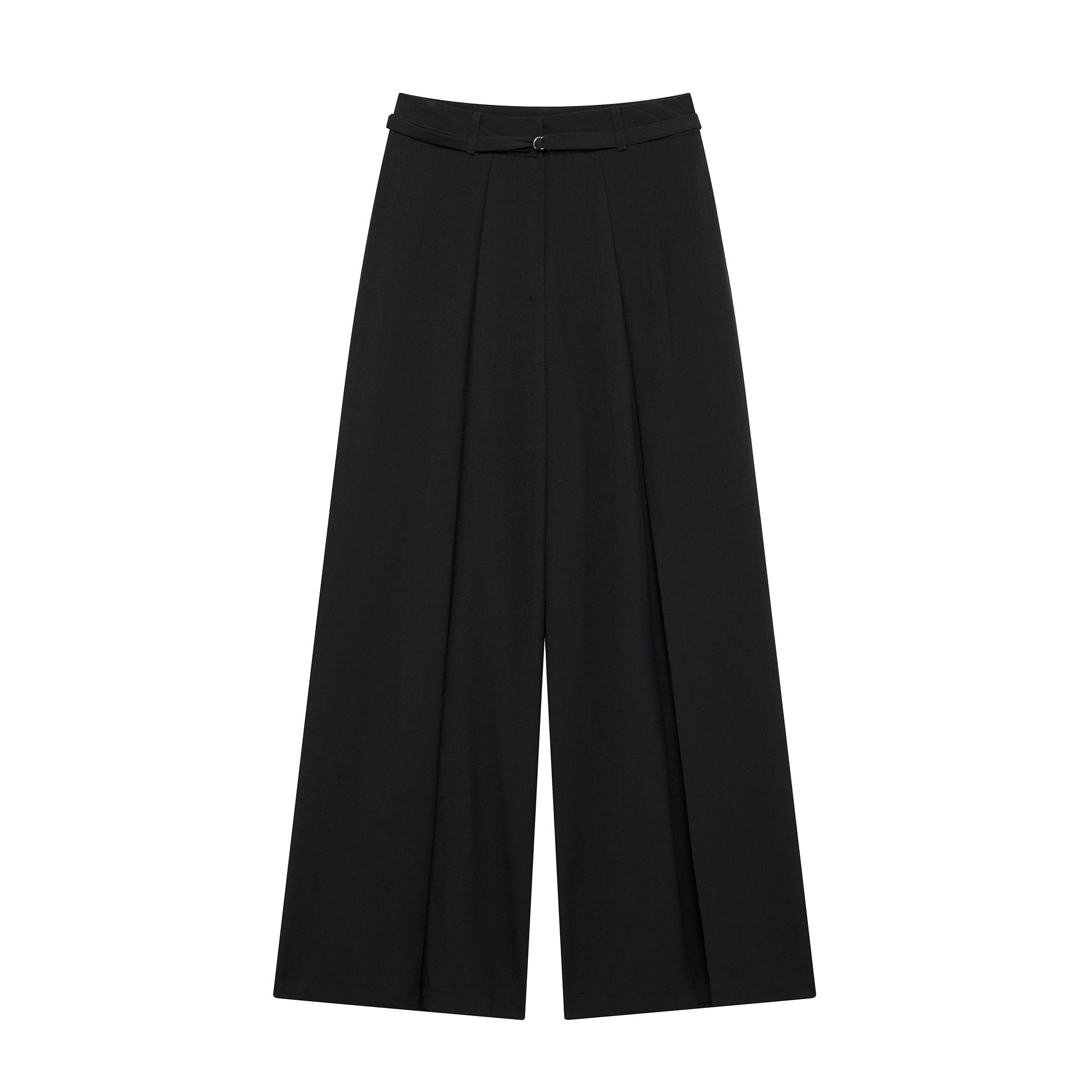 Street Thin Belt Casual Wide Leg Pants Spring
