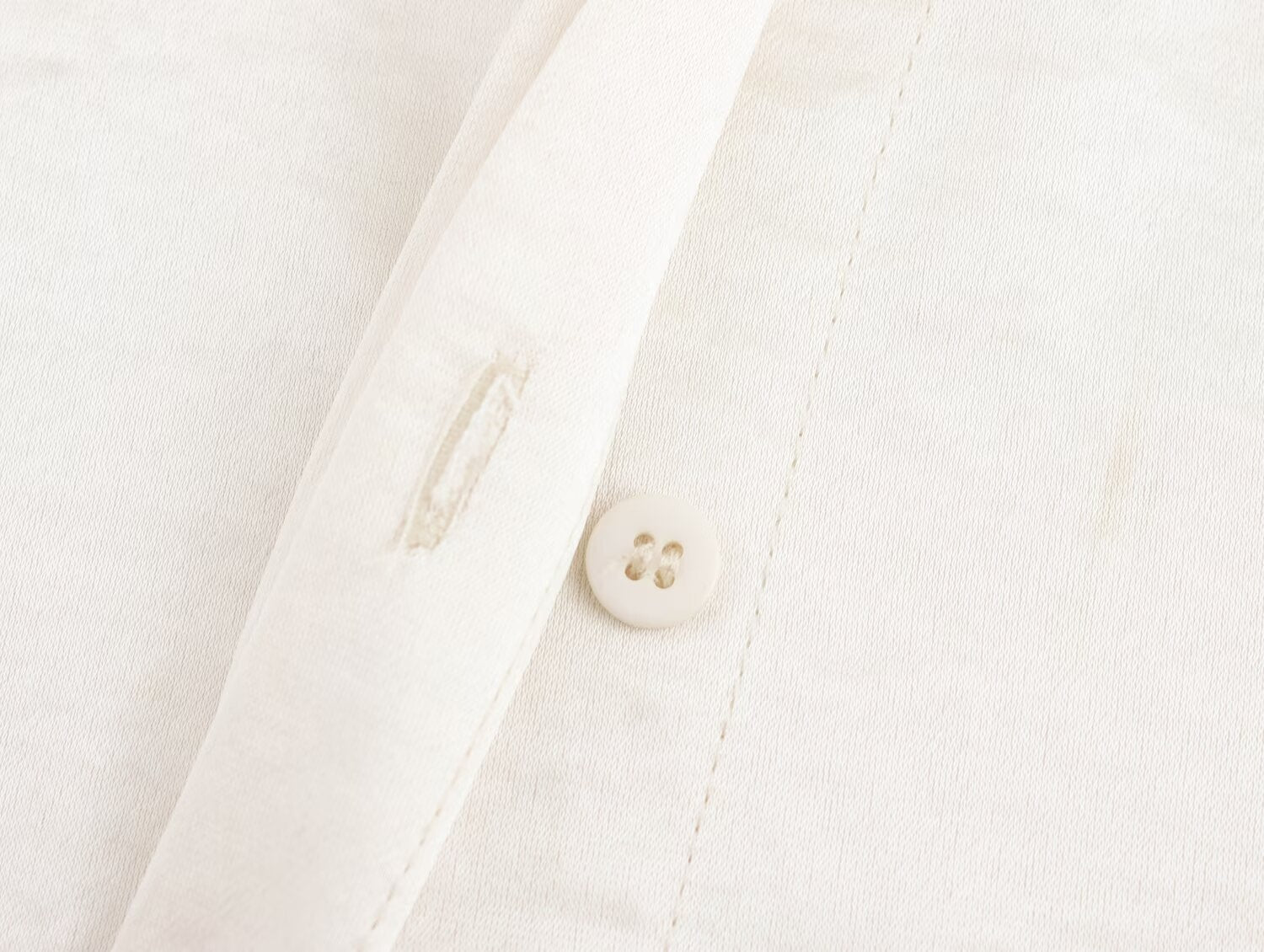 Women Solid Color Long Sleeve Pocket Silk Satin Texture Shirt