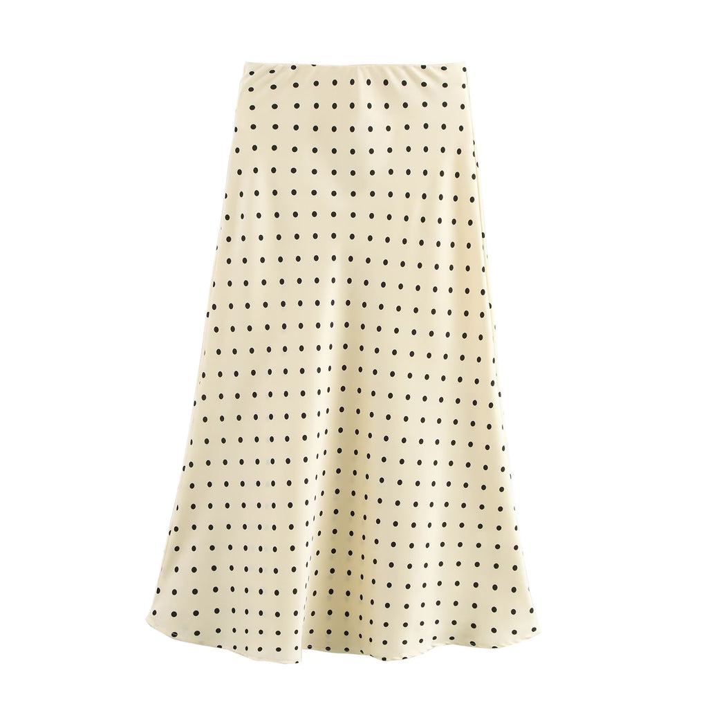 Spring Women Stylish Simple Elastic Long Skirt