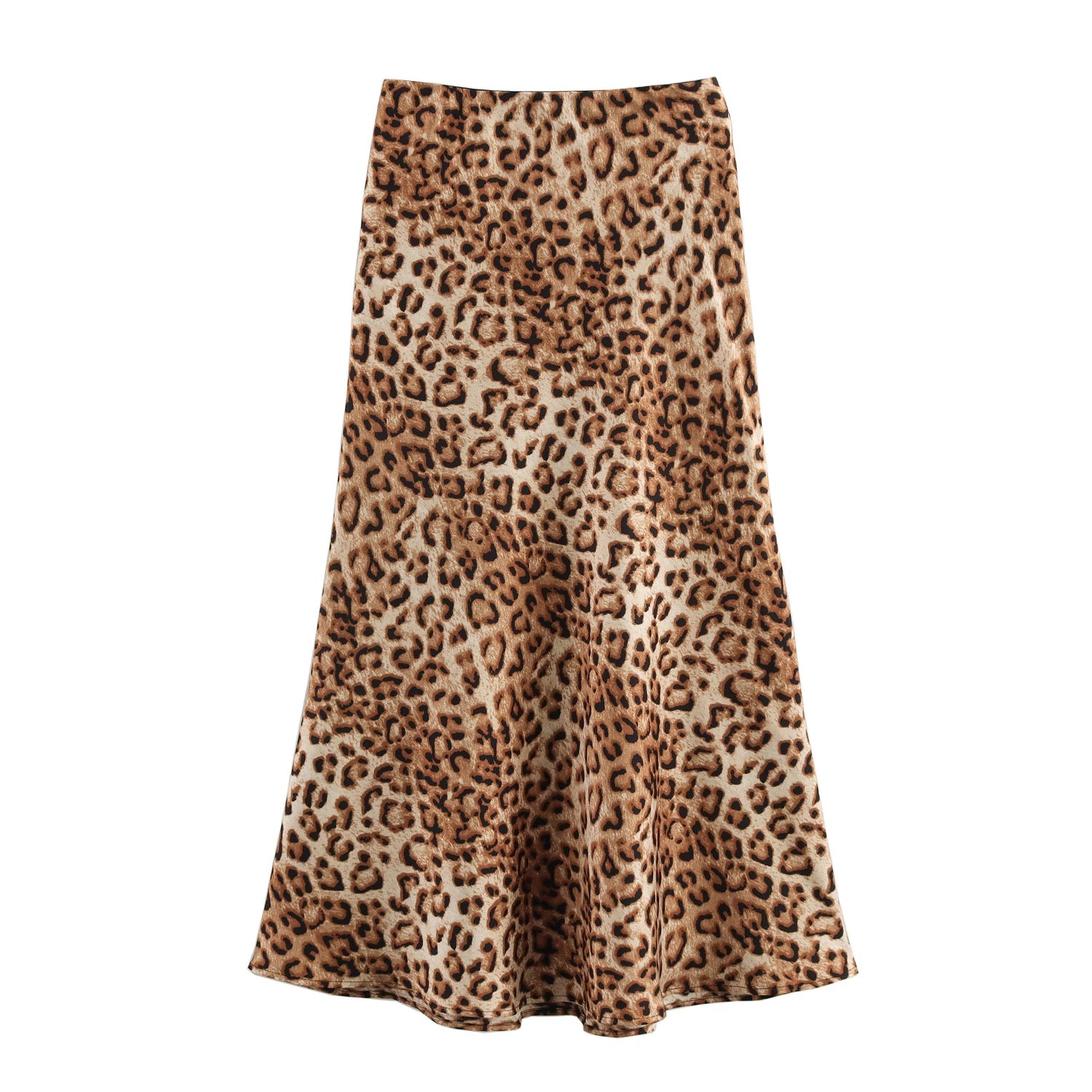 Khaki White Background Leopard Print