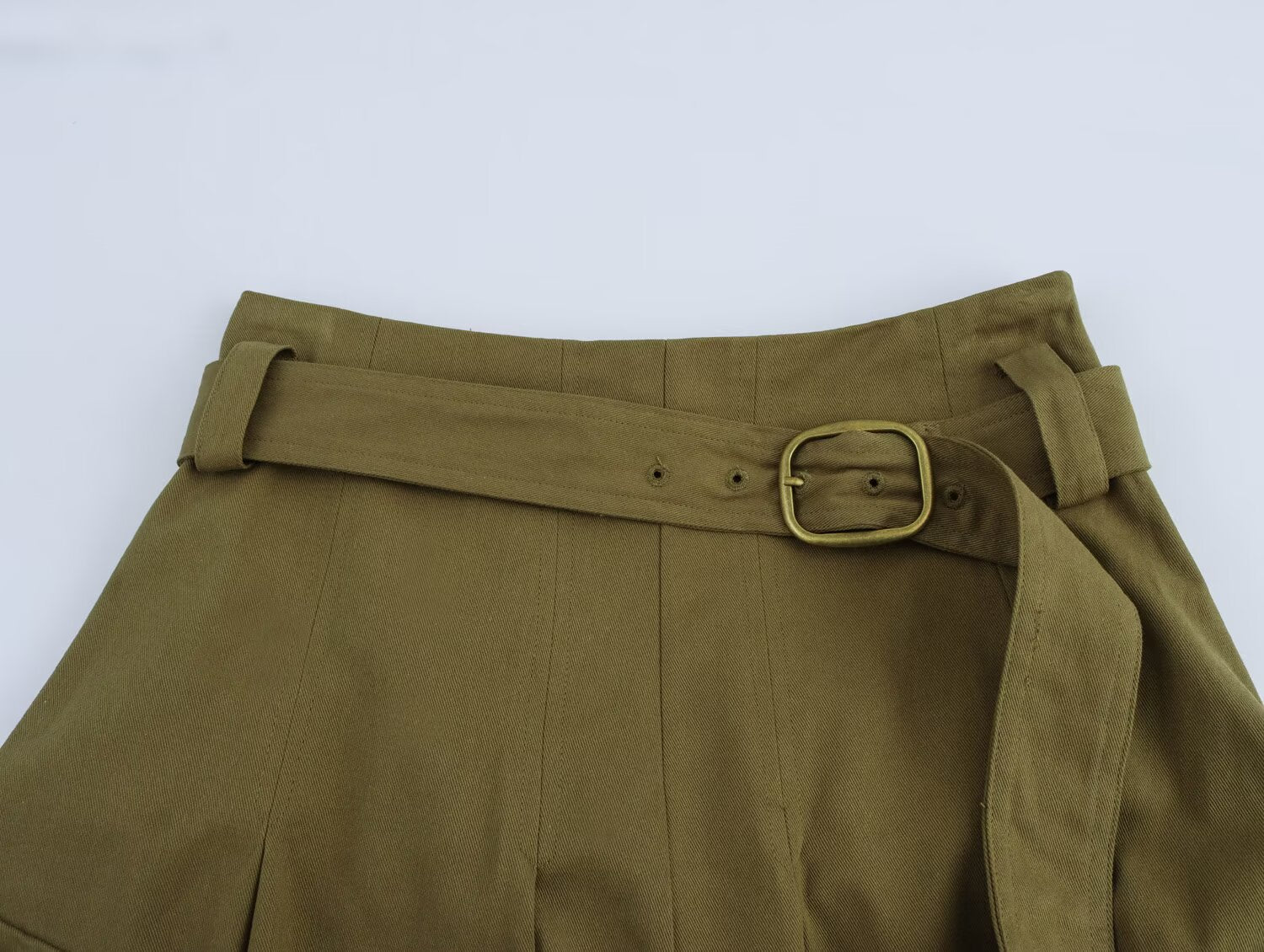 A line Workwear Half Length Skirt Spring