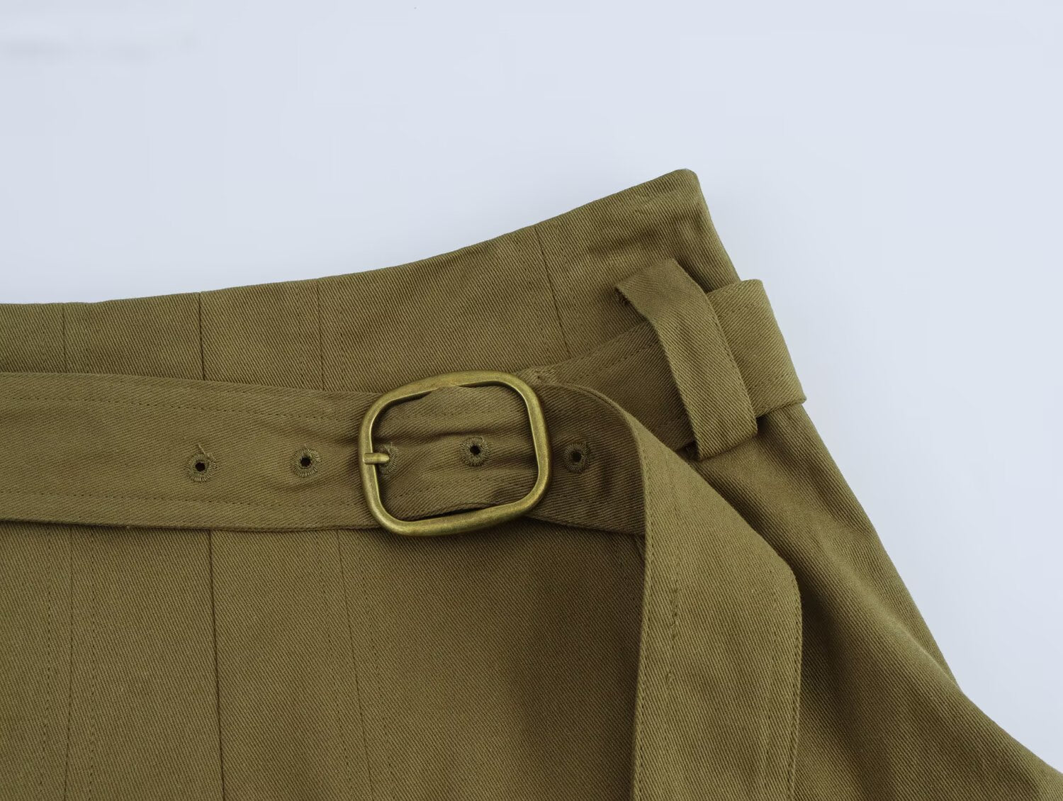 A line Workwear Half Length Skirt Spring