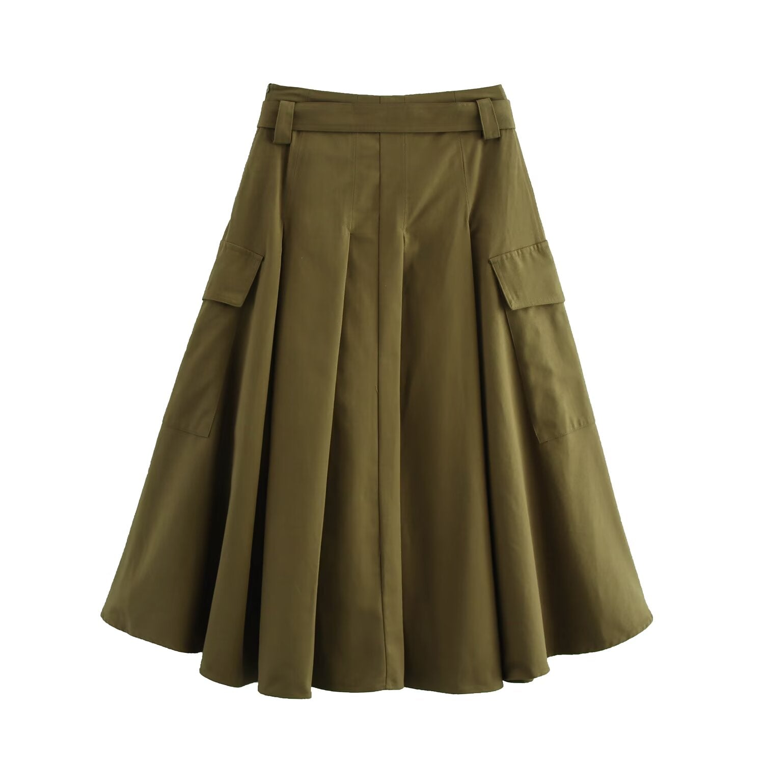 A line Workwear Half Length Skirt Spring