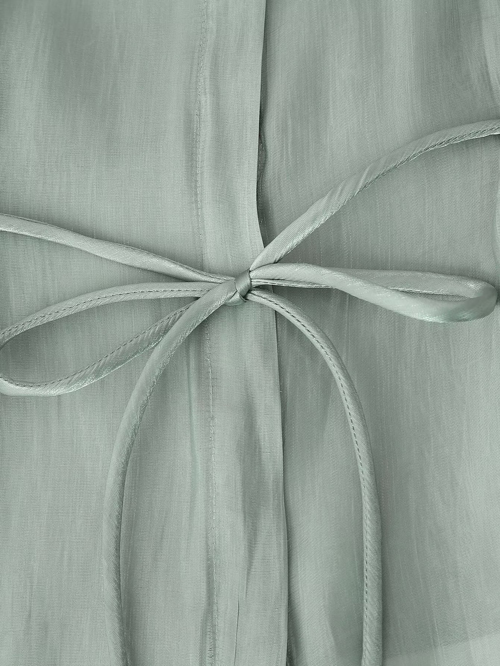 Women Bowknot Decoration Bright Effect Long Sleeve Collared Shirt