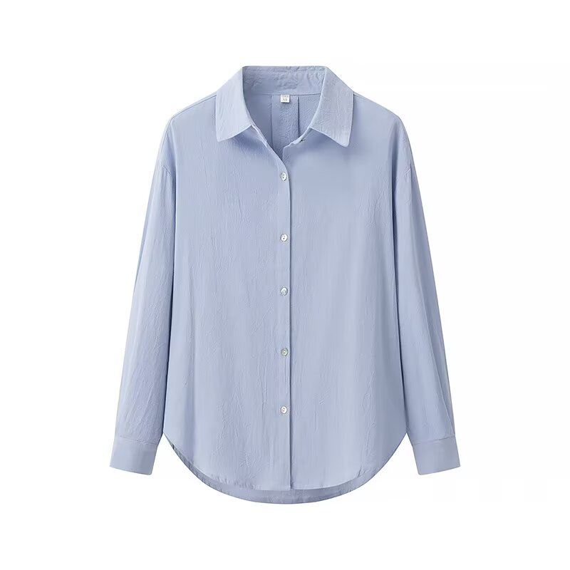 Spring Women Clothing All Match Casual Vacation Loose Shirt