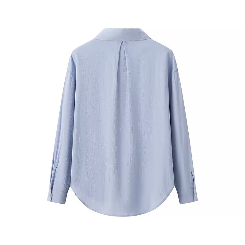 Spring Women Clothing All Match Casual Vacation Loose Shirt