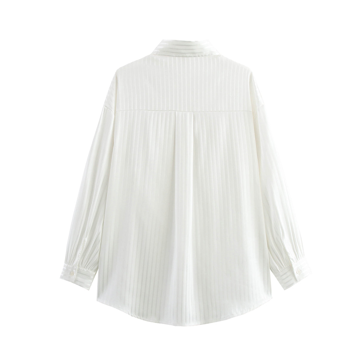 Summer Women White Silky Sunscreen Long Sleeve Loose Shirt Women