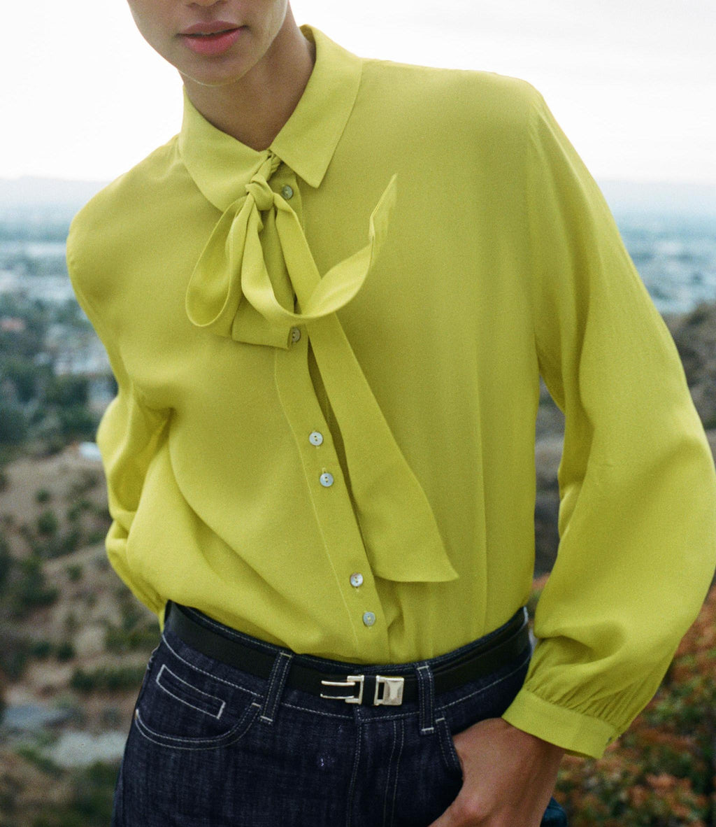 Spring Women Clothing Street Casual All Match Bow Shirt