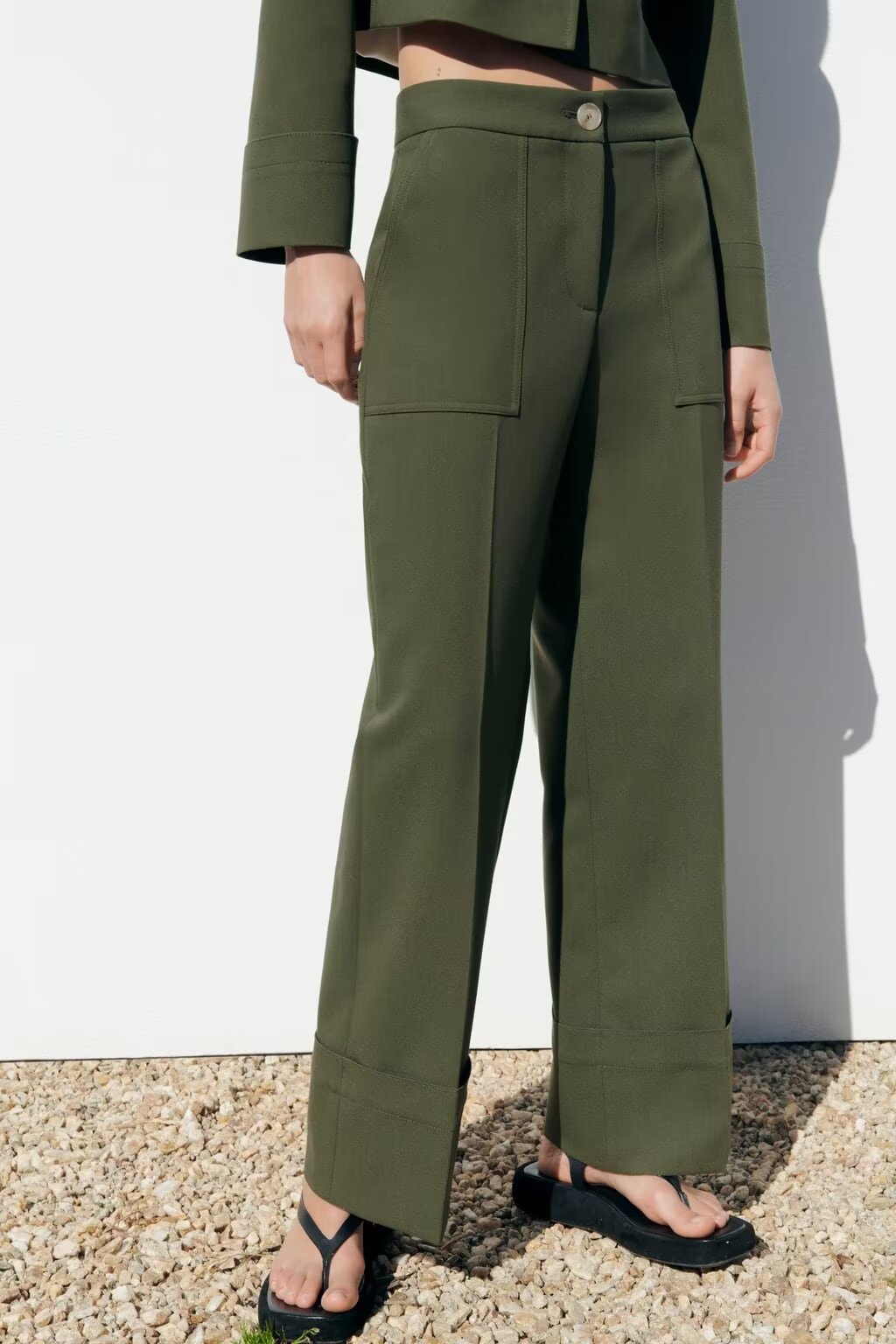 Spring Women Clothing Casual Curling Trousers