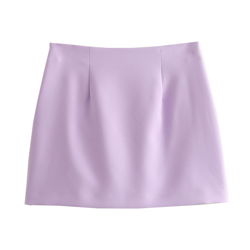 Summer Women Clothing Bowknot Decoration Split Skirt Women