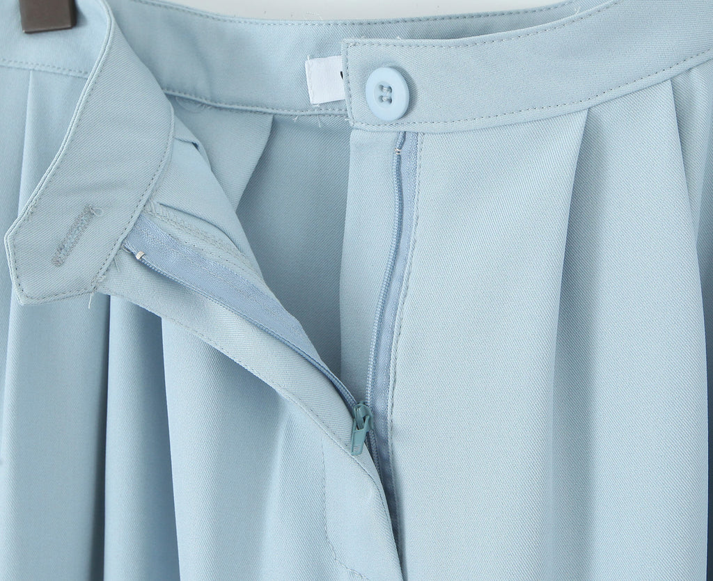 Women Summer Loose Wide Version Smooth Straight Leg Pants