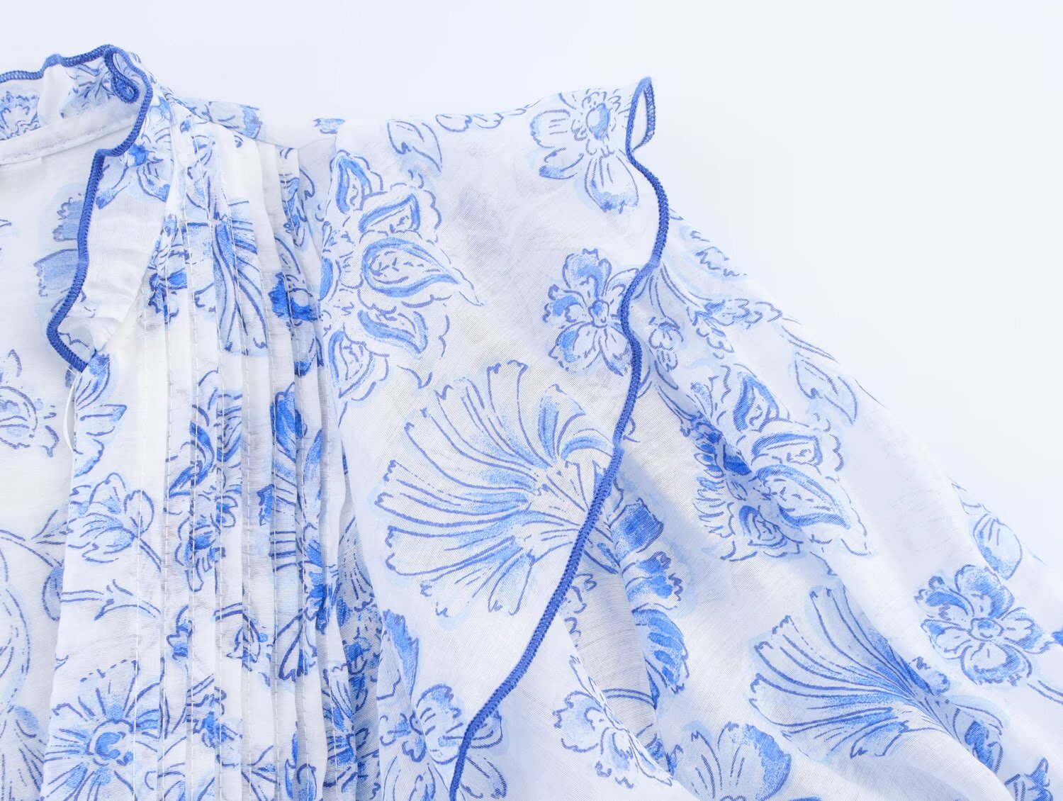 Women Clothing Top Product Frill Laminated Shirt