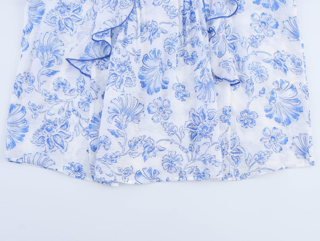 Women Clothing Top Product Frill Laminated Shirt