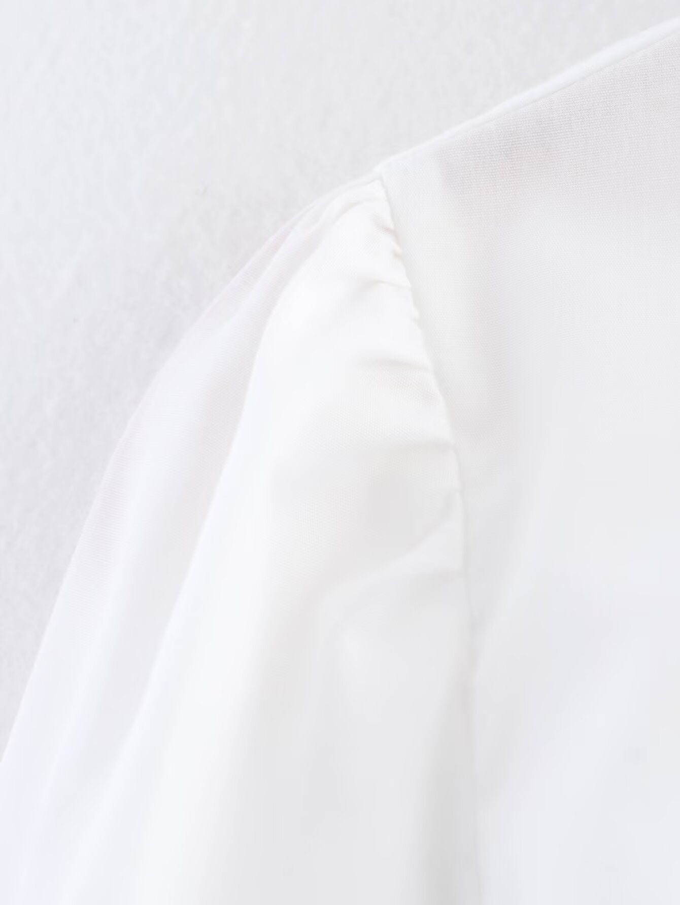 Spring Women Clothing French Design Hollow Out Cutout Embroidered Cotton Top