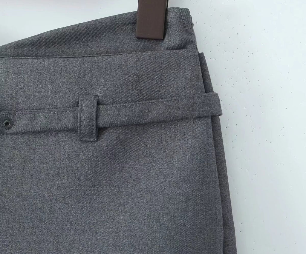 Sexy V Waist Skirt Low Waist Anti Exposure Sheath A line Skirt Pants